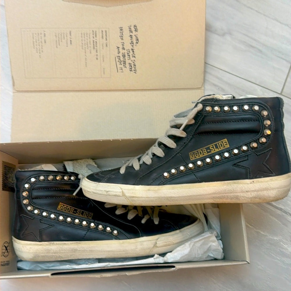 Golden goose size 38 Deluxe Brand Women's Slide Classic Leather Sneakers